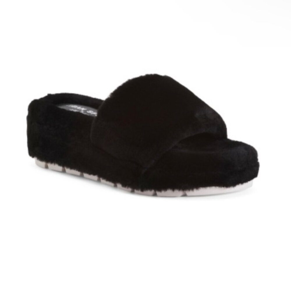 NEW! J/Slides Urban Sport Willow faux fur slides slippers US size 7